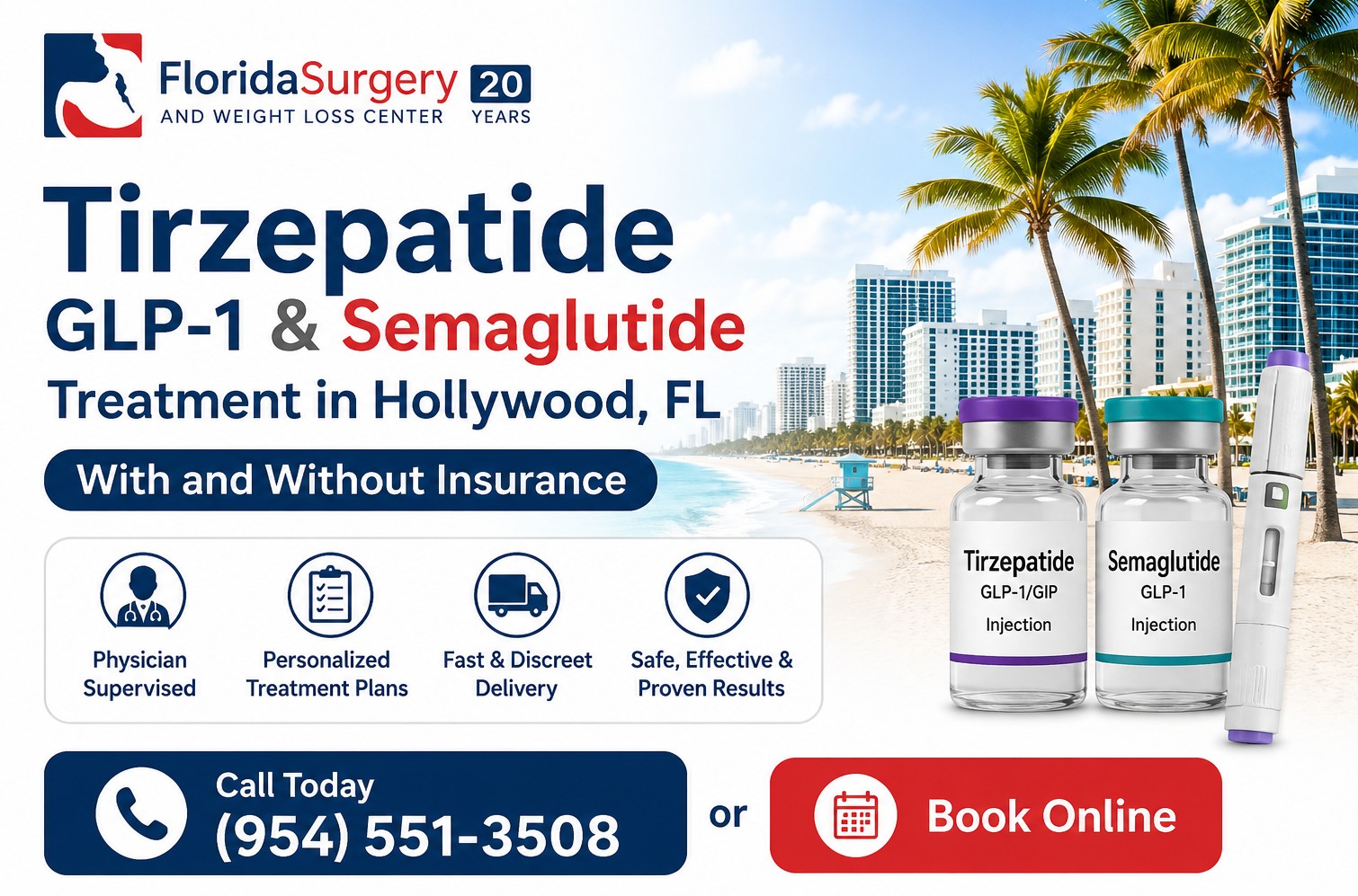 semaglutide palm beach gardens Affordable Tirzepatide GLP-1/GIP & Semaglutide Injections in Hollywood, FL