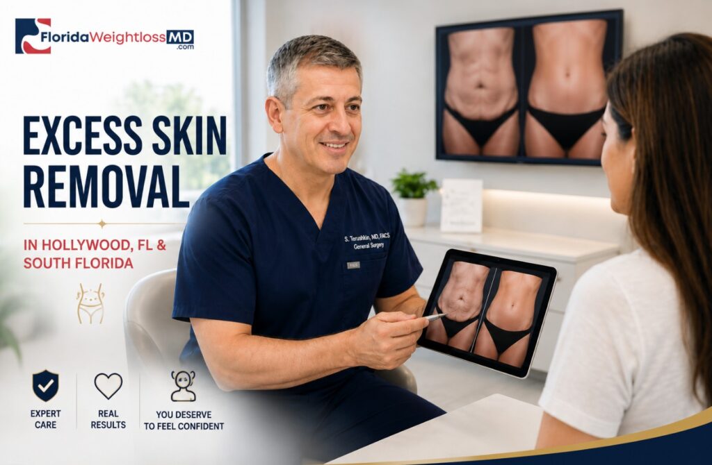 Excess skin removal and panniculectomy consultation with Dr. Sergey Terushkin in Hollywood, FL serving South Florida