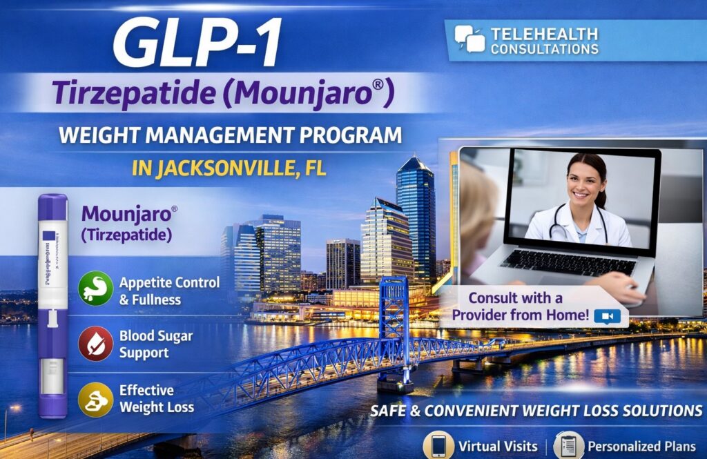 tirzepatide jacksonville fl Tirzepatide (Mounjaro®) Weight Management Program in Jacksonville, FL -  Telehealth