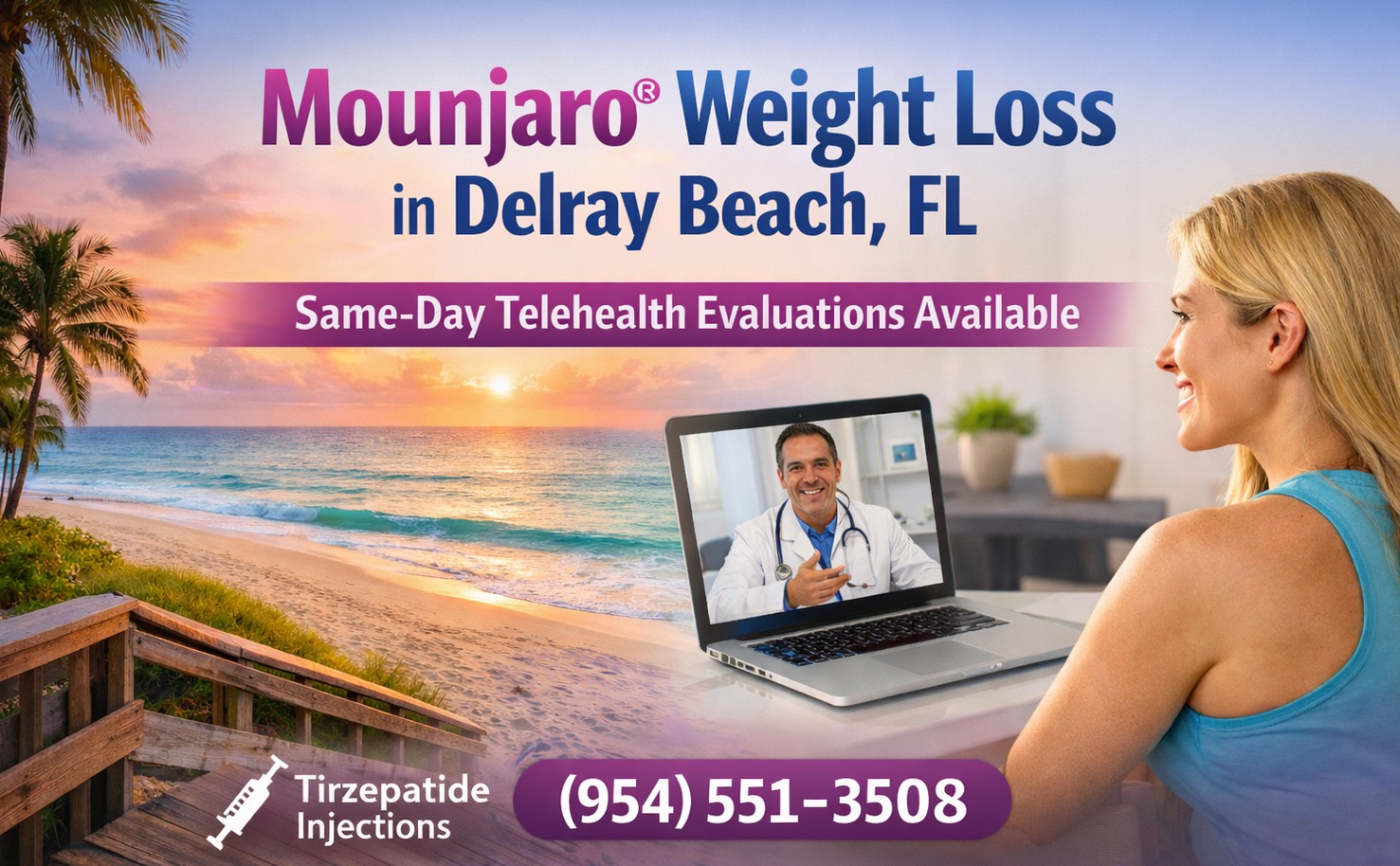 Mounjaro Weight Loss in Delray Beach, FL | Same-Day Telehealth Evaluations Available - Florida Surgery & Weight Loss Center Mounjaro Weight Loss in Delray Beach, FL | Same-Day Telehealth Evaluations Available - Florida Surgery & Weight Loss Center