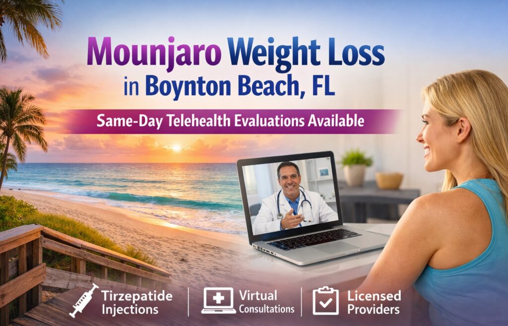 Mounjaro Weight Loss injections in Boynton Beach, FL Same-Day Telehealth Evaluations Available