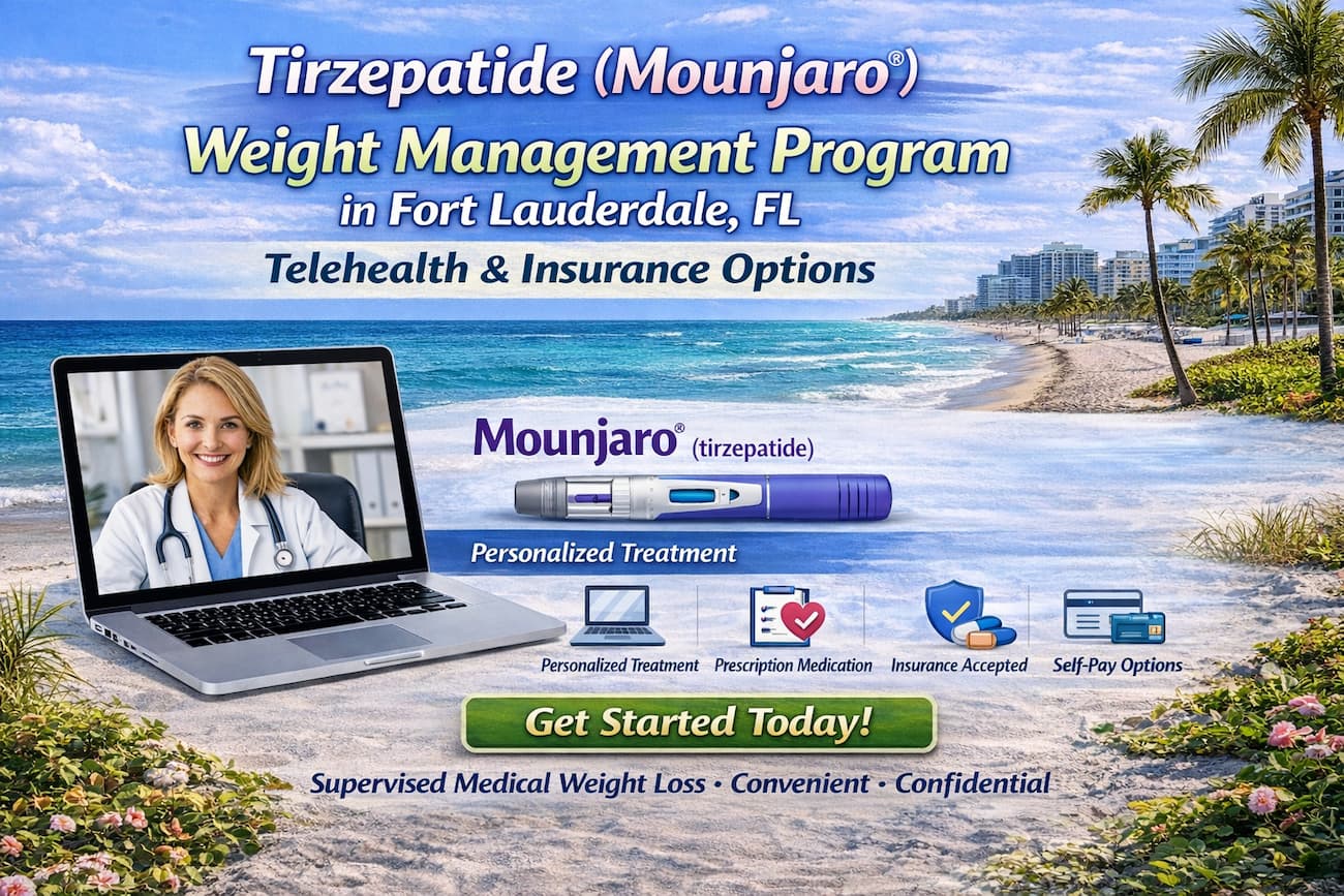 tirzepatide fort lauderdale Tirzepatide (Mounjaro®) Weight Management Program in Fort Lauderdale, FL -  Telehealth