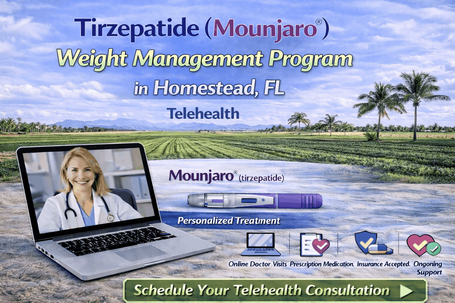semaglutide homestead Tirzepatide (Mounjaro®) Weight Management Program in Homestead, FL -  Telehealth