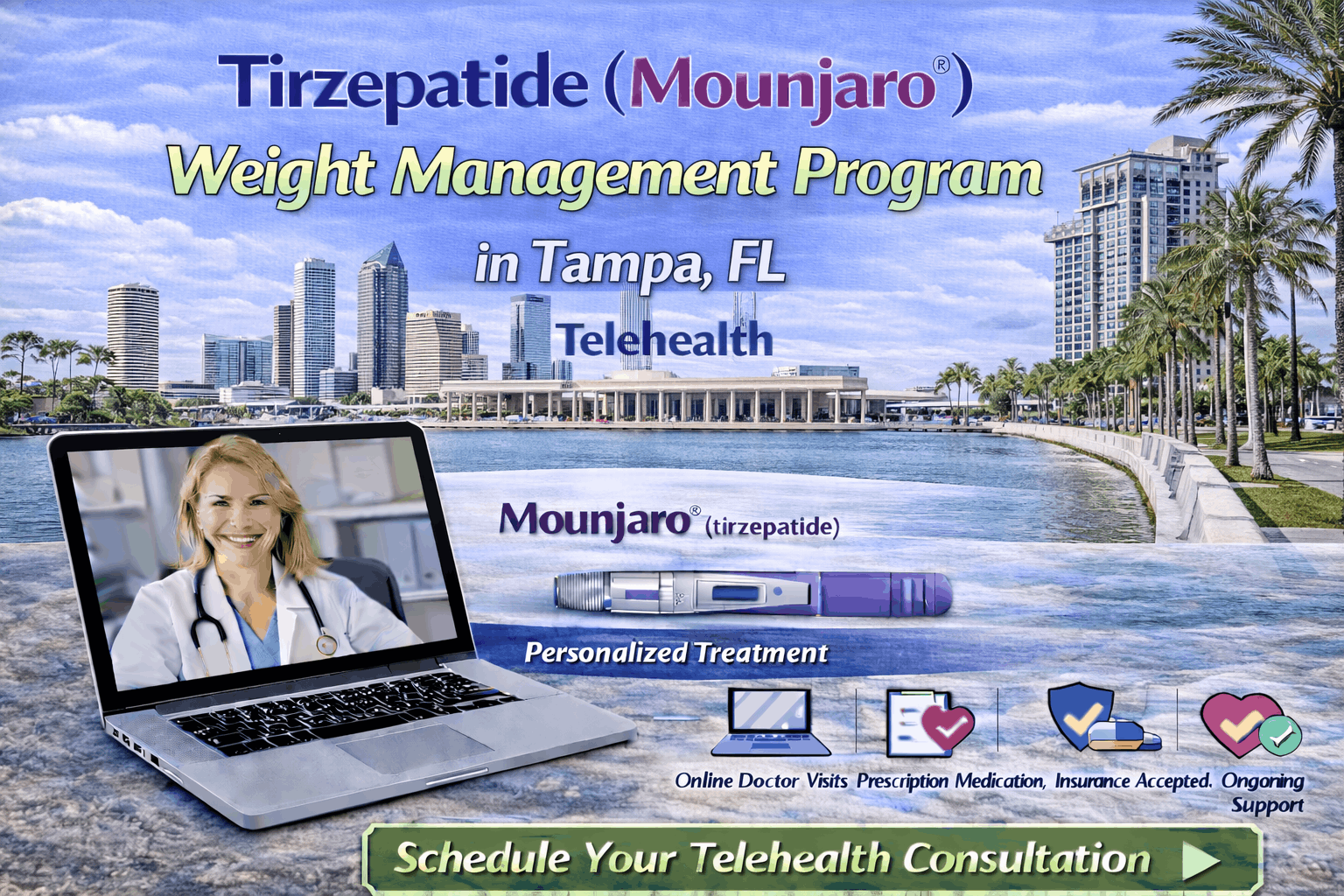 tirzepatide weight loss tampa fl Weight Loss Clinic Near You in Tampa, FL – Tirzepatide (Mounjaro®)  Telehealth & Prescription Services