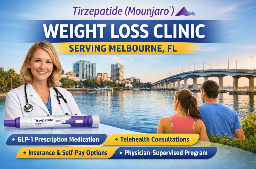 Tirzepatide (Mounjaro®) Weight Loss Clinic Serving Melbourne, FL – Telehealth, GLP-1 Injections