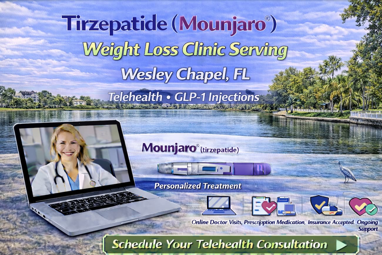 tirzepatide clinical trial near me Tirzepatide (Mounjaro®) Weight Loss Clinic Serving Wesley Chapel, FL –  Telehealth, GLP-1 Injections