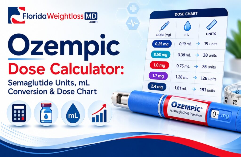 semaglutide concentration calculator Free Ozempic Dose Calculator for Home Use | Semaglutide Units, mL Conversion & Dose Chart
