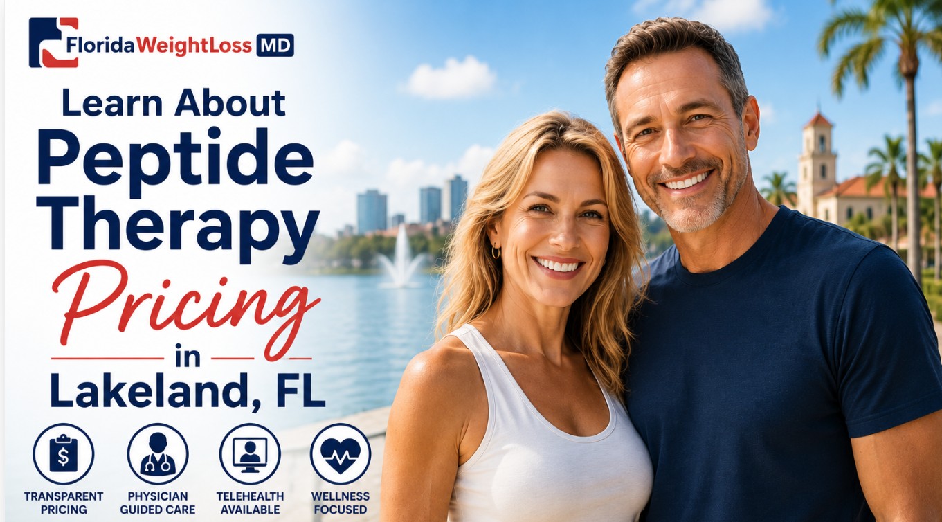 Learn about peptide therapy pricing in Lakeland, FL with physician-guided care, transparent pricing, telehealth consultations, and personalized wellness programs from Florida Surgery and Weight Loss