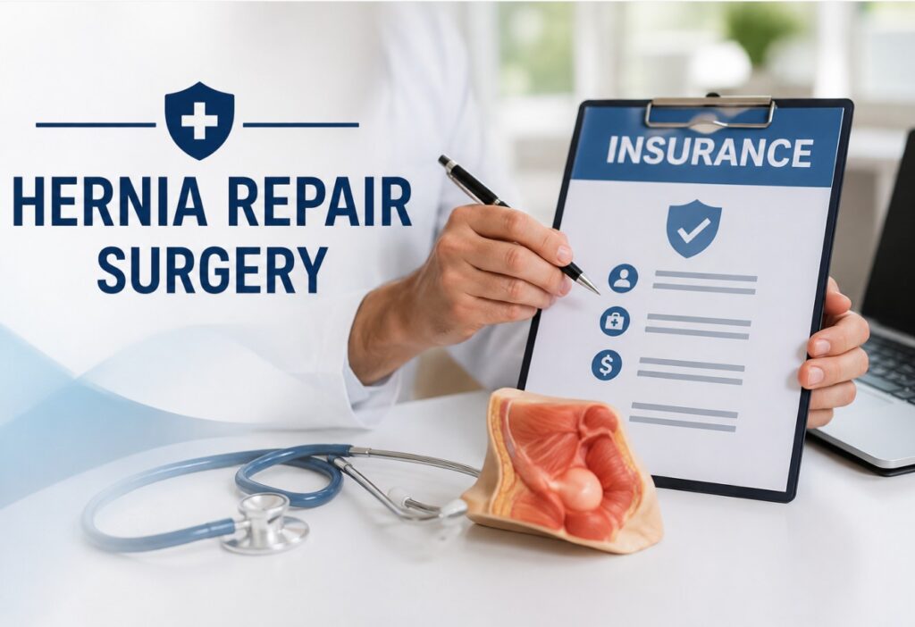 Hernia repair surgery insurance coverage and cost options at Florida Surgery And Weight Loss Center