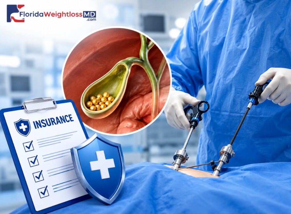 Robotic and laparoscopic gallbladder surgery cost and insurance coverage at Florida Surgery And Weight Loss Center in Hollywood, FL, including insurance verification, self-pay and financing options with Dr. Sergey Terushkin, MD, FACS.