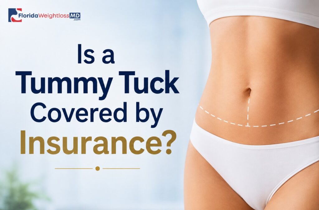 Is a tummy tuck covered by insurance? Abdominoplasty and excess skin removal options at Florida Surgery And Weight Loss Center