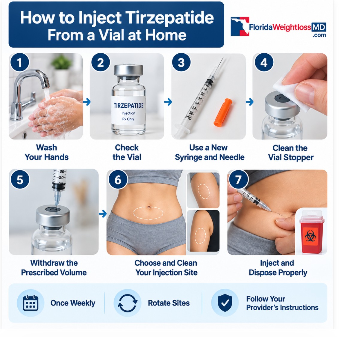 How to inject tirzepatide from a vial at home step by step – Florida Surgery And Weight Loss Center