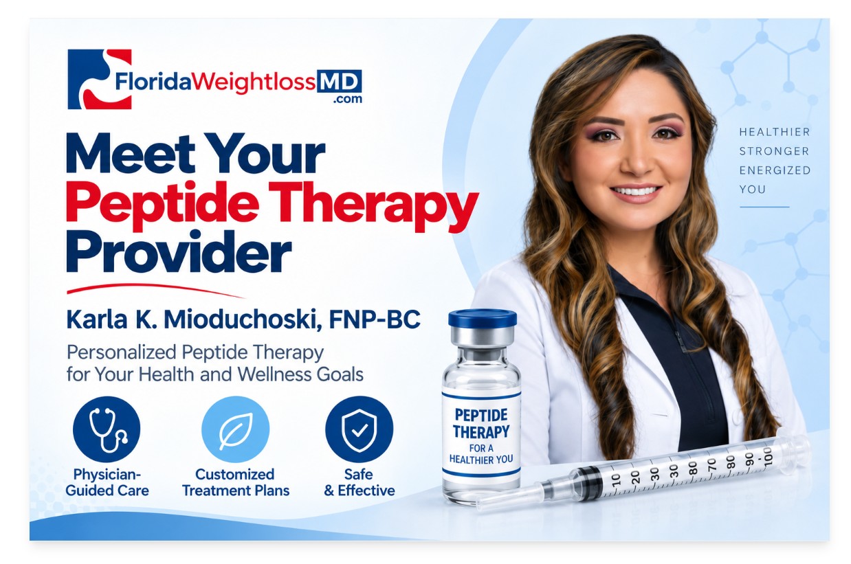 Karla K. Mioduchoski, FNP-BC, peptide therapy provider at Florida Weight Loss MD