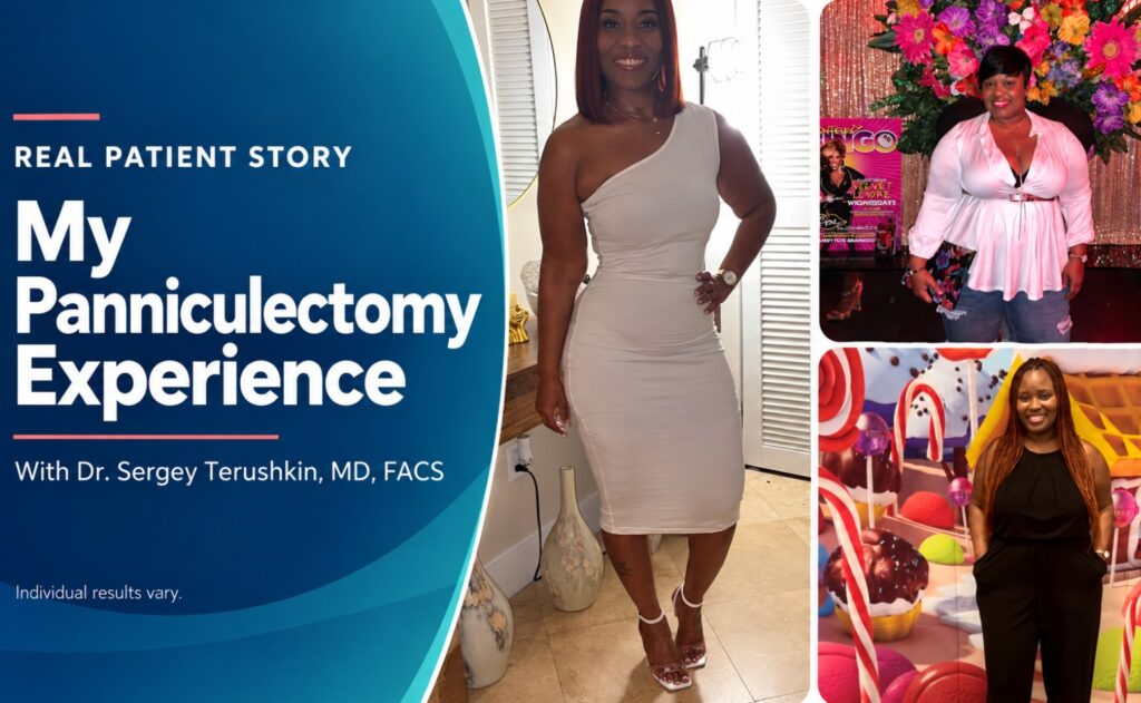 Ms. B’s panniculectomy patient story and results with Dr. Sergey Terushkin, MD, FACS